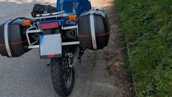 Motorcycle Trip Packing List: The Complete Guide Motorcycle hard panniers and soft luggage packed for touring