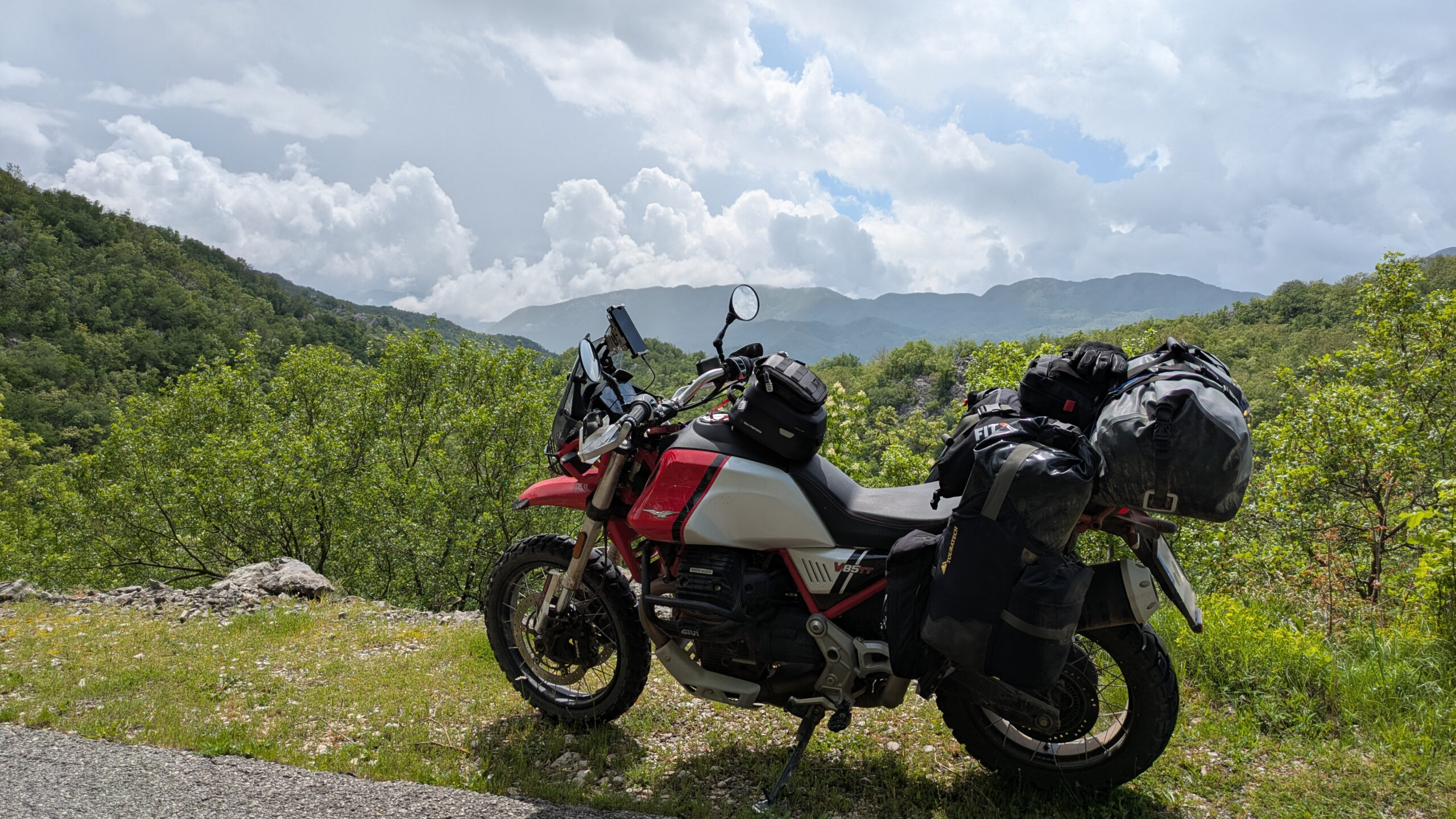 Balkan Motorcycle Route Dramatic Road Mountains Scaled