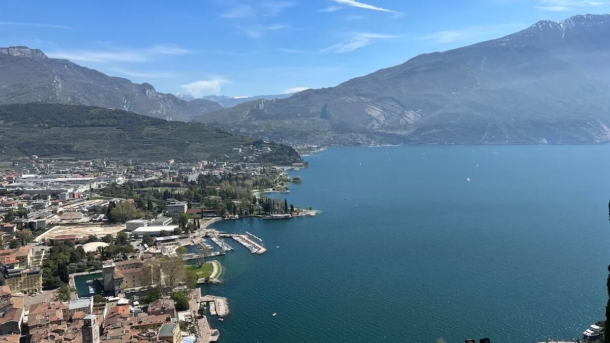 Northern Italy Motorcycle Routes: Dolomites and Alps lake garda western shore ss45bis clifftop motorcycle