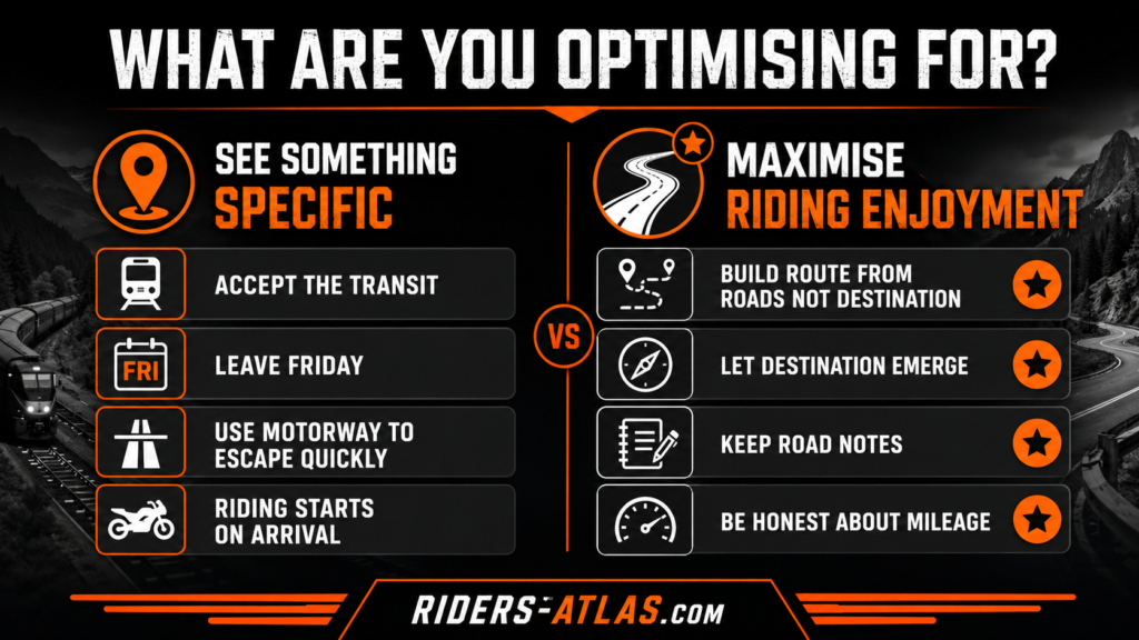 Motorcycle Weekend Trip: How to Plan a Short Tour Two approaches to planning a motorcycle weekend trip — destination-led vs route-led