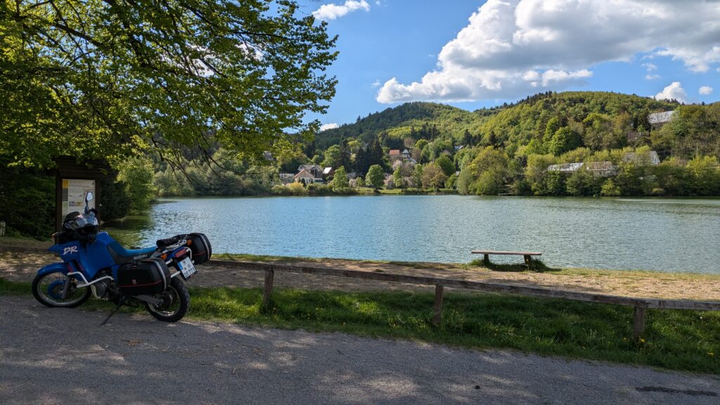 Slovakia Motorcycle Travel Guide: Routes and Top Tips Tajch Veľká Vindšachta lake near Banská Štiavnica, Slovakia